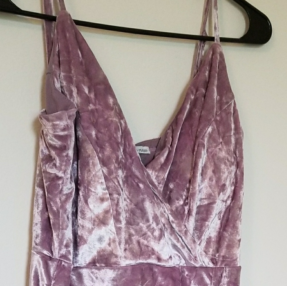 Velvet form fitting dress